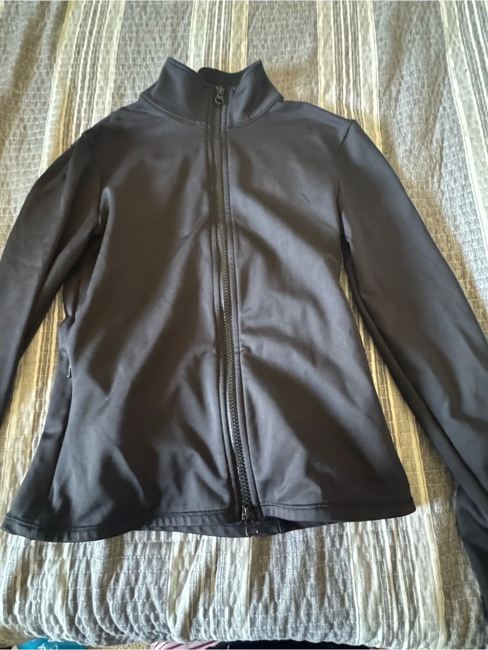 ALO Yoga Black Full-Zip Utility Jacket